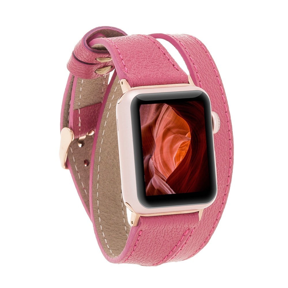 Akıllı Saatler Apple Watch Uyumlu Deri Kordon 42-44-45mm DT CP4 Satın Al