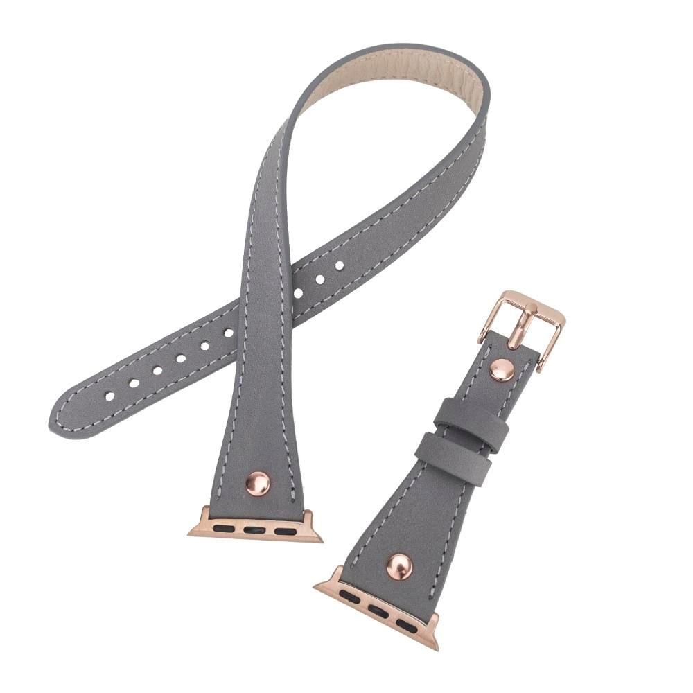 Akıllı Saatler Apple Watch Uyumlu Deri Kordon 42-44-45mm Slim DT RGRST9 Satın Al