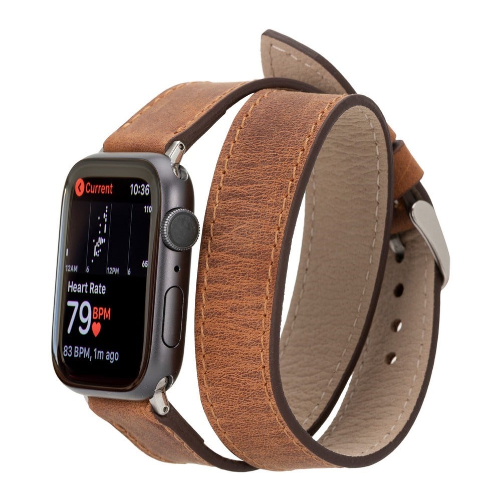Akıllı Saatler Apple Watch Uyumlu Deri Kordon 42-44-45mm DT G2 Satın Al