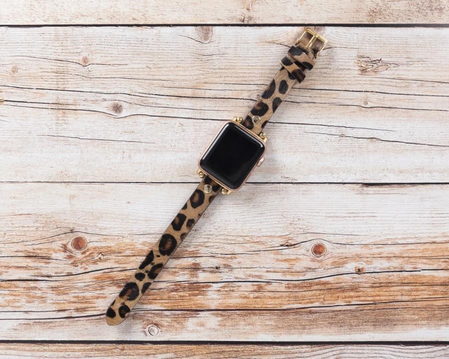 Akıllı Saatler Apple Watch Uyumlu Deri Kordon 38-40-41mm GT LEO1N Satın Al