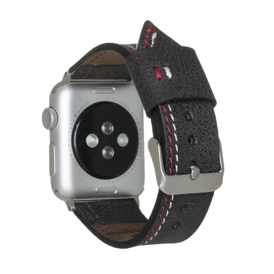 Akıllı Saatler Apple Watch Uyumlu Deri Kordon 38-40-41mm BA3 TN01 Satın Al