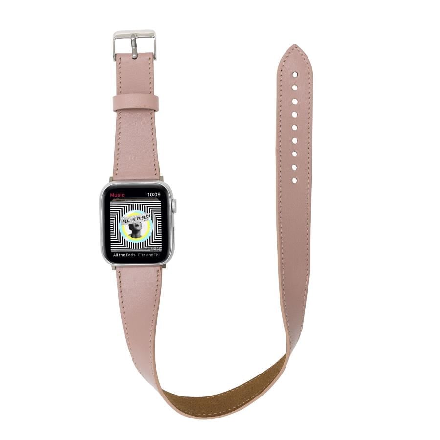 Akıllı Saatler Apple Watch Uyumlu Deri Kordon 42-44-45mm DT NU2 Satın Al