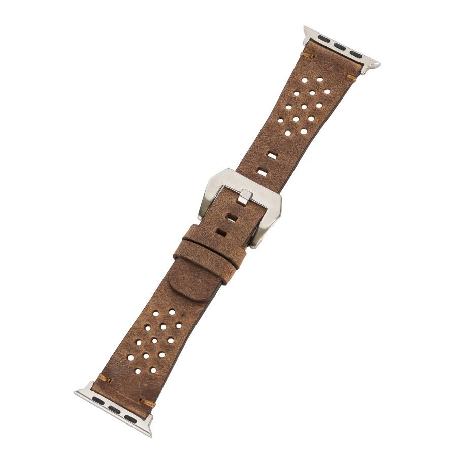 Akıllı Saatler Apple Watch Uyumlu Deri Kordon Vigo 42-44-45mm G2 Kahve Satın Al