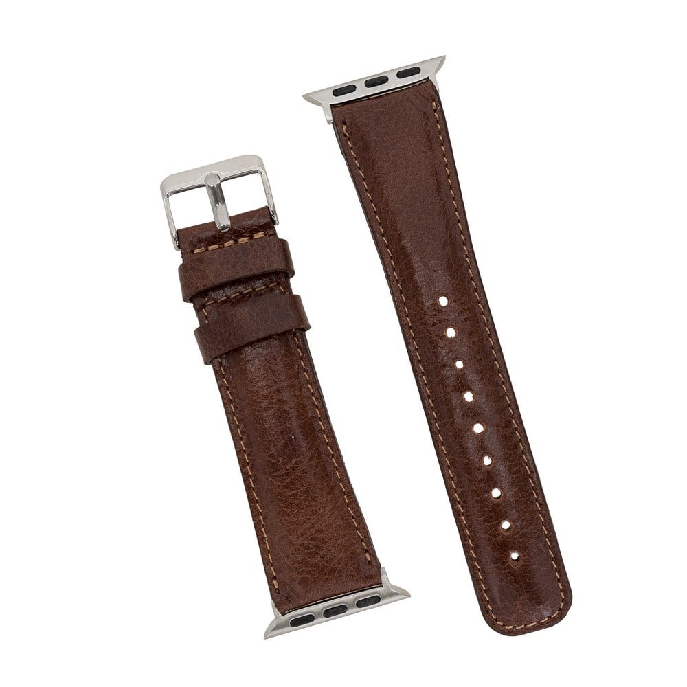 Akıllı Saatler Apple Watch Uyumlu Deri Kordon 42-44-45mm VS5 Satın Al