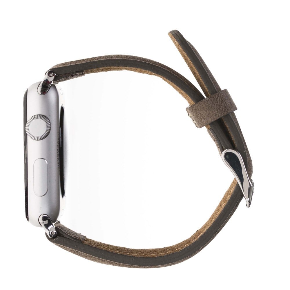 Akıllı Saatler Apple Watch Uyumlu Deri Kordon 38-40-41mm G2 Kahverengi Satın Al