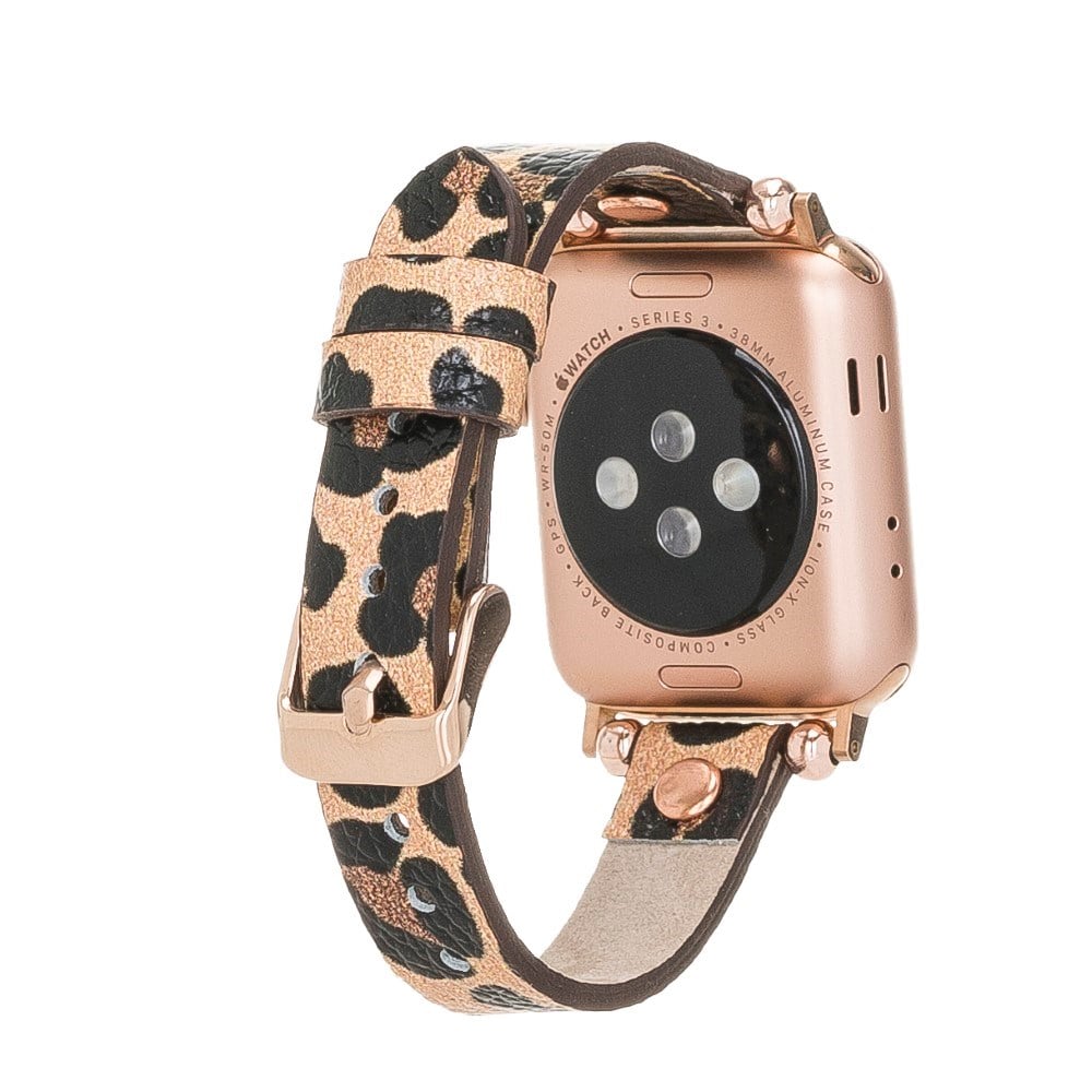 Akıllı Saatler Apple Watch Uyumlu Deri Kordon 38-40-41mm RT LEO2N Satın Al