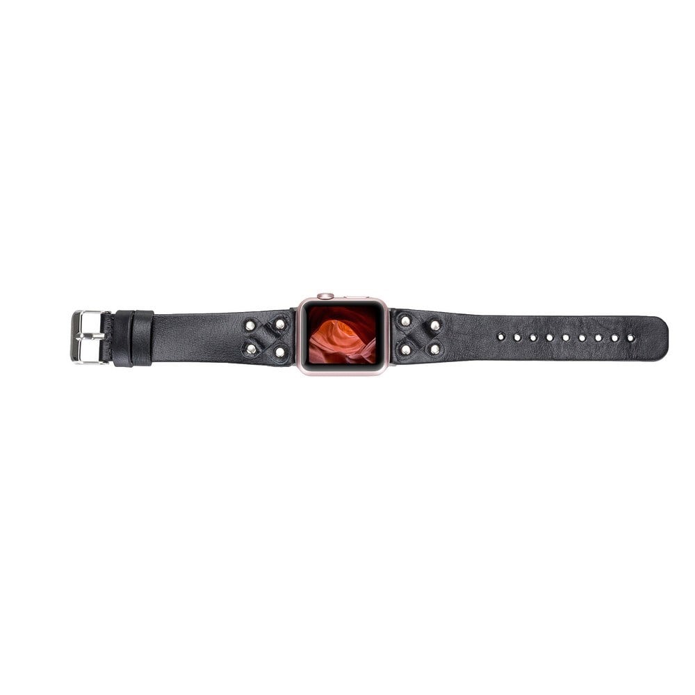 Akıllı Saatler Apple Watch Uyumlu Deri Kordon Cross 42-44-45mm ST RST1 Satın Al