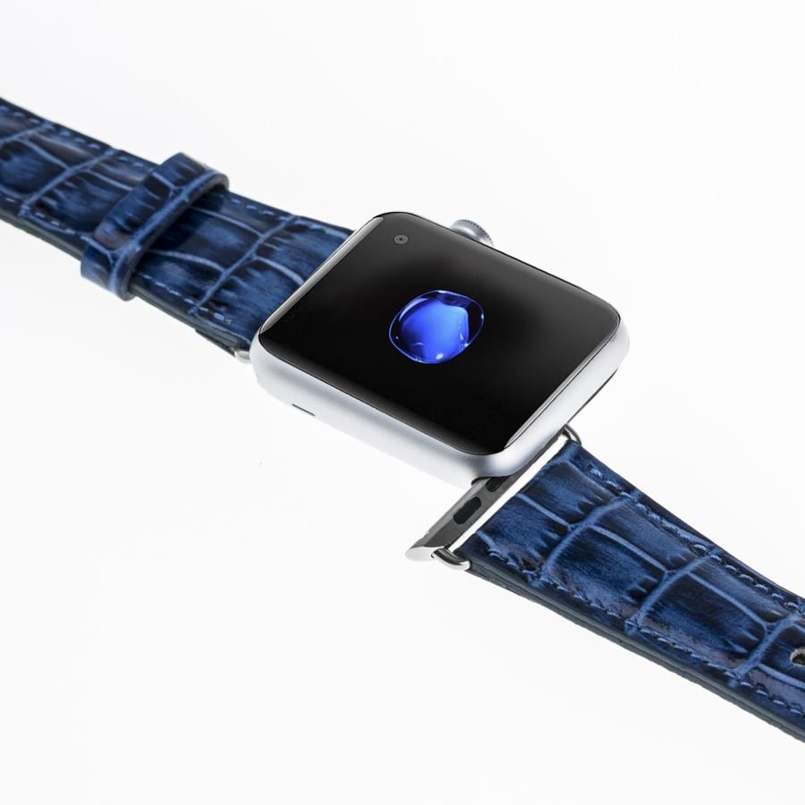 Akıllı Saatler Apple Watch Uyumlu Deri Kordon 42-44-45mm Croco YK07 Satın Al