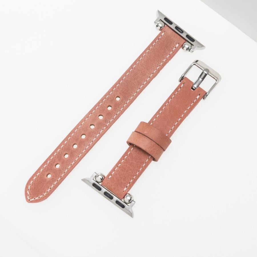 Akıllı Saatler Apple Watch Uyumlu Deri Kordon 38-40-41mm Slim G17 Satın Al