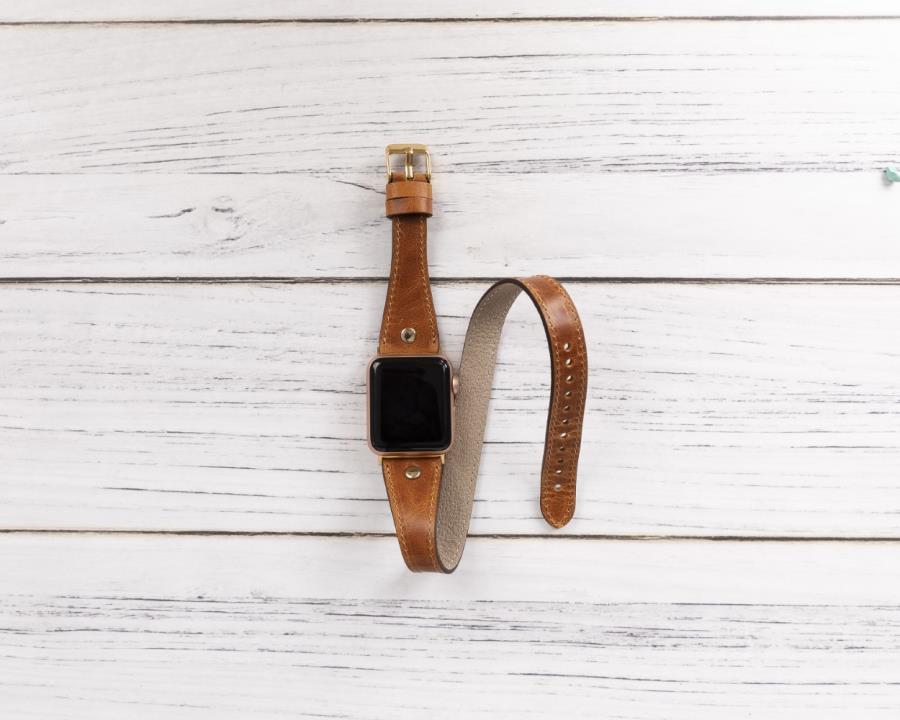 Akıllı Saatler Apple Watch Uyumlu Deri Kordon 42-44-45mm Slim DT GT V18 Satın Al