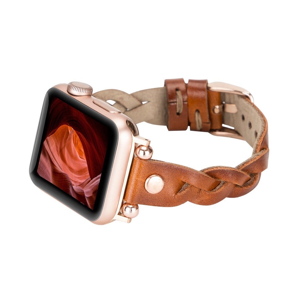 Akıllı Saatler Apple Watch Uyumlu Deri Kordon Wanda 38-40-41mm RT RST2E Satın Al