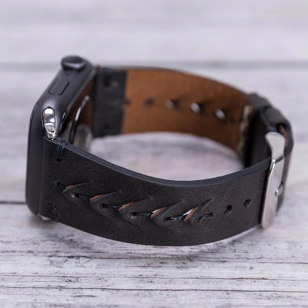 Akıllı Saatler Apple Watch Uyumlu Deri Kordon 42-44-45mm TN1 Boras Satın Al