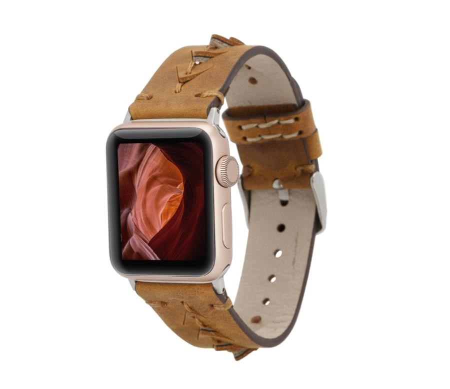 Akıllı Saatler Apple Watch Uyumlu Deri Kordon 38-40-41mm G19 Boras Satın Al