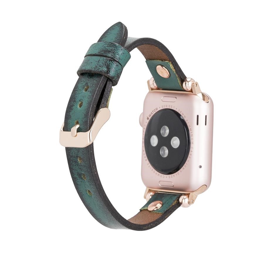 Akıllı Saatler Apple Watch Uyumlu Deri Kordon 38-40-41mm RT V6SEF Satın Al