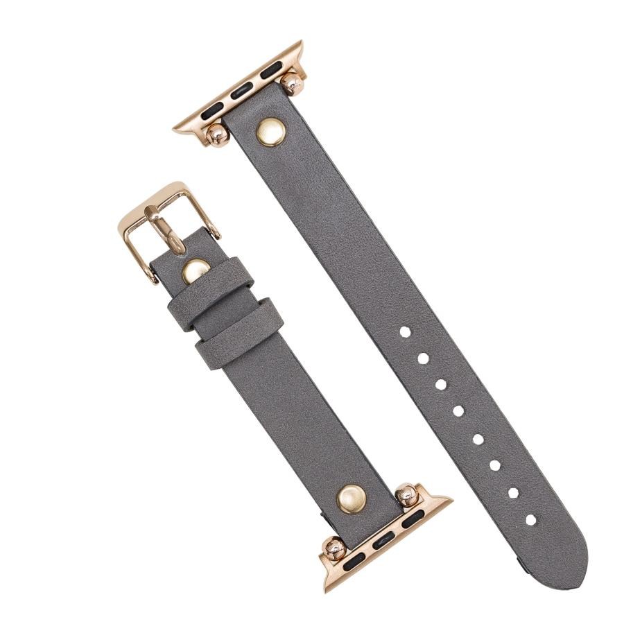 Akıllı Saatler Apple Watch Uyumlu Deri Kordon Ferro 38-40-41mm RT RST9 Satın Al