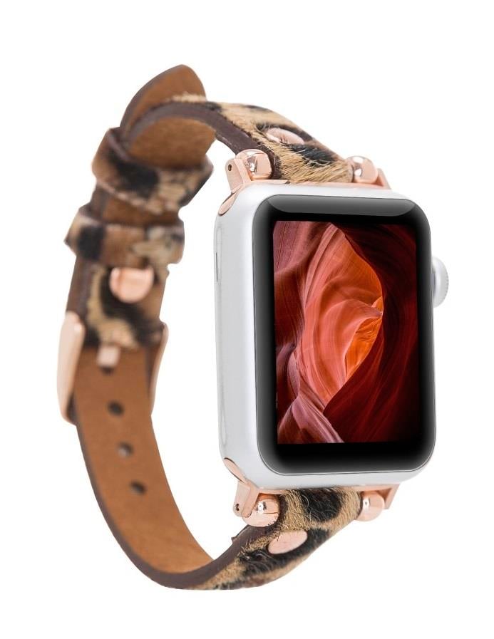Akıllı Saatler Apple Watch Uyumlu Deri Kordon 38-40-41mm Ferro LEO1N Satın Al