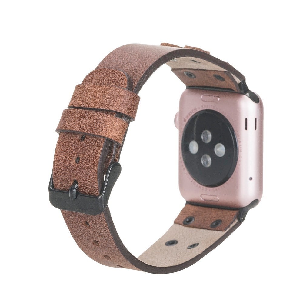 Akıllı Saatler Apple Watch Uyumlu Deri Kordon Cross 42-44-45mm BT TN02 Satın Al