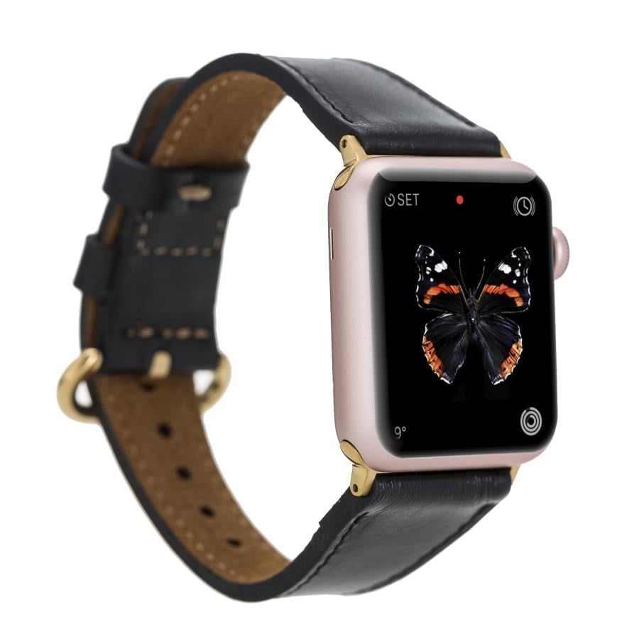 Akıllı Saatler Apple Watch Uyumlu Deri Kordon 38-40-41mm ROM RST1 Satın Al