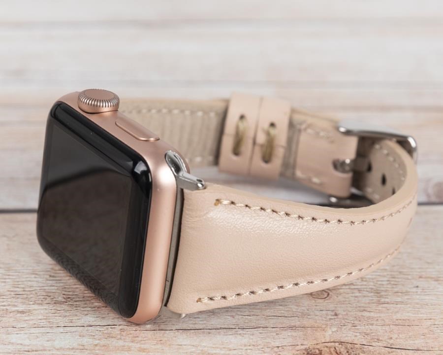 Akıllı Saatler Apple Watch Uyumlu Deri Kordon 42-44-45mm Slim NU1 Satın Al