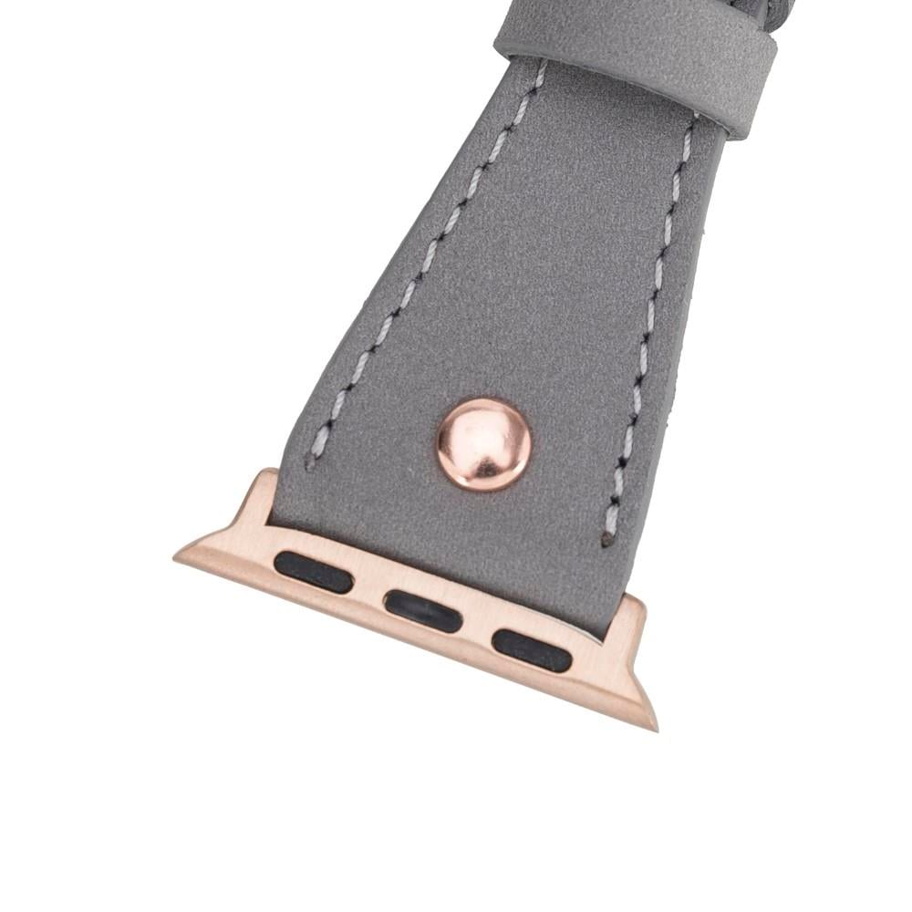 Akıllı Saatler Apple Watch Uyumlu Deri Kordon 42-44-45mm Slim DT RGRST9 Satın Al