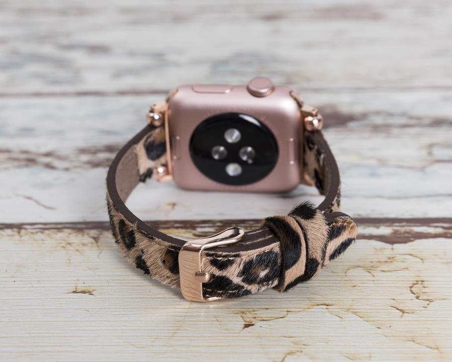 Akıllı Saatler Apple Watch Uyumlu Deri Kordon 38-40-41mm Ferro LEO1N Satın Al