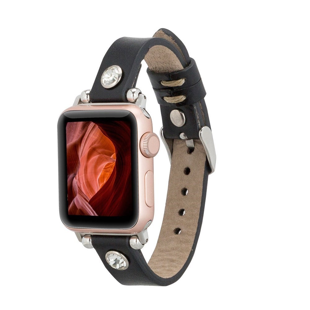 Akıllı Saatler Apple Watch Uyumlu Deri Kordon Visby 38-40-41mm RST1 Satın Al