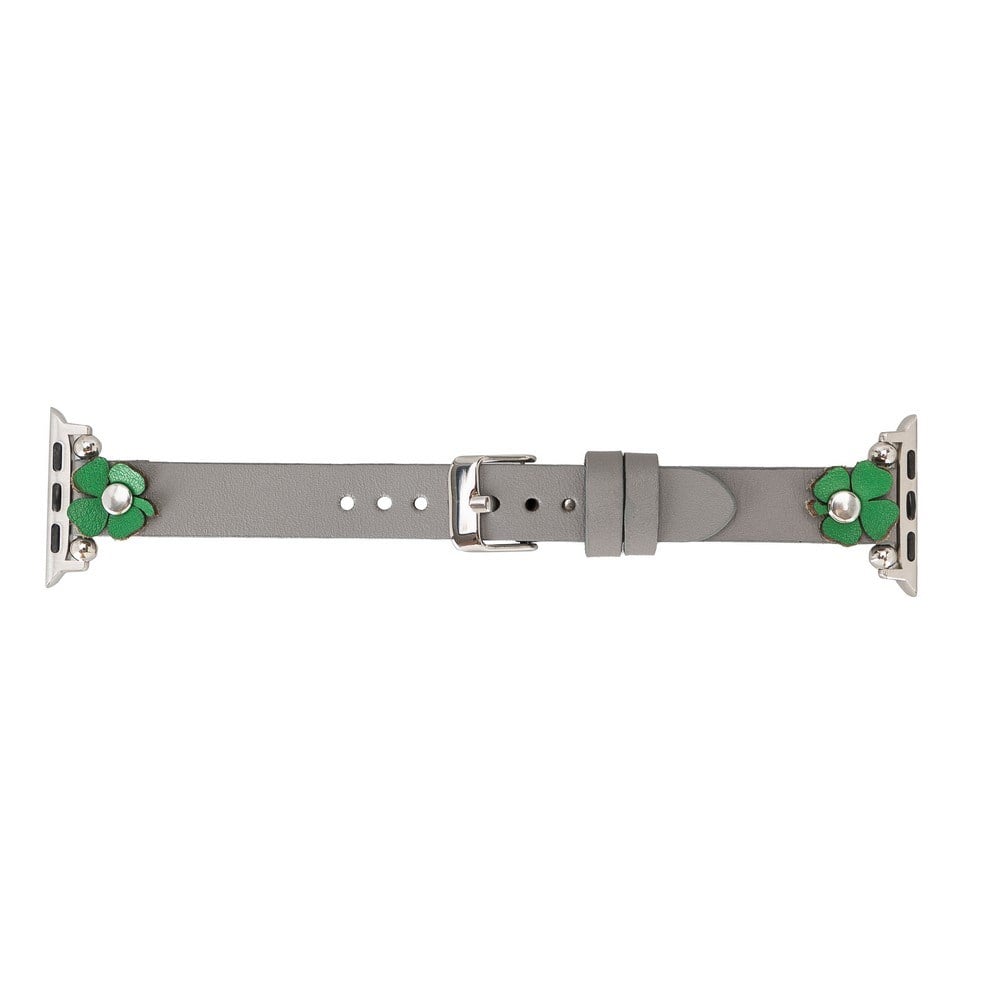Akıllı Saatler Apple Watch Uyumlu Deri Kordon Clover 38-40-41mm ST RST9 Satın Al