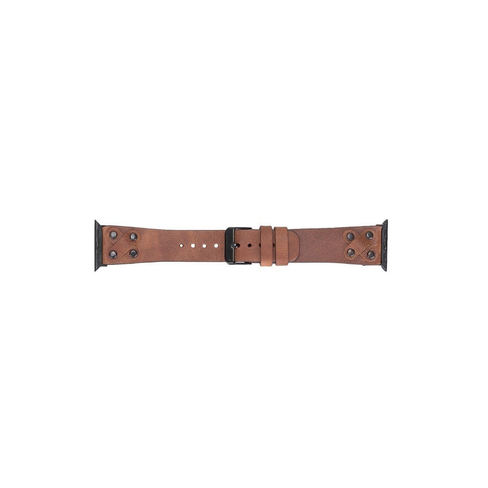 Akıllı Saatler Apple Watch Uyumlu Deri Kordon Cross 42-44-45mm BT TN02 Satın Al