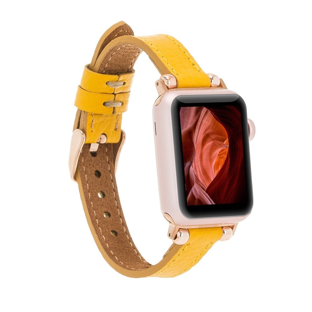 Akıllı Saatler Apple Watch Uyumlu Deri Kordon 38-40-41mm Ferro FL12 Satın Al