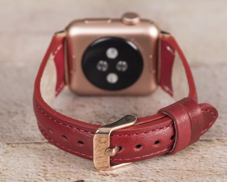 Akıllı Saatler Apple Watch Uyumlu Deri Kordon 42-44-45mm Slim V4EF Satın Al