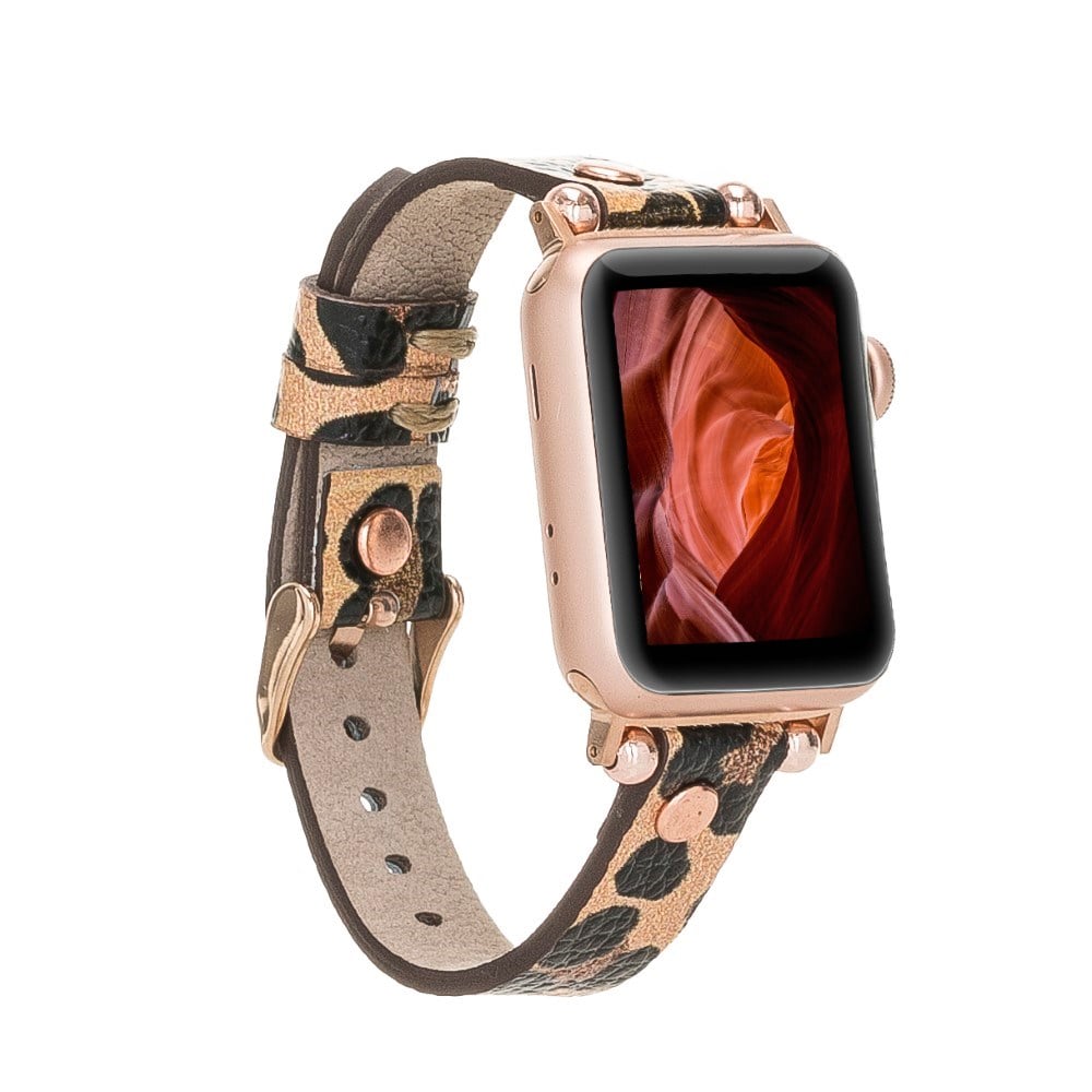 Akıllı Saatler Apple Watch Uyumlu Deri Kordon 38-40-41mm RT LEO2N Satın Al