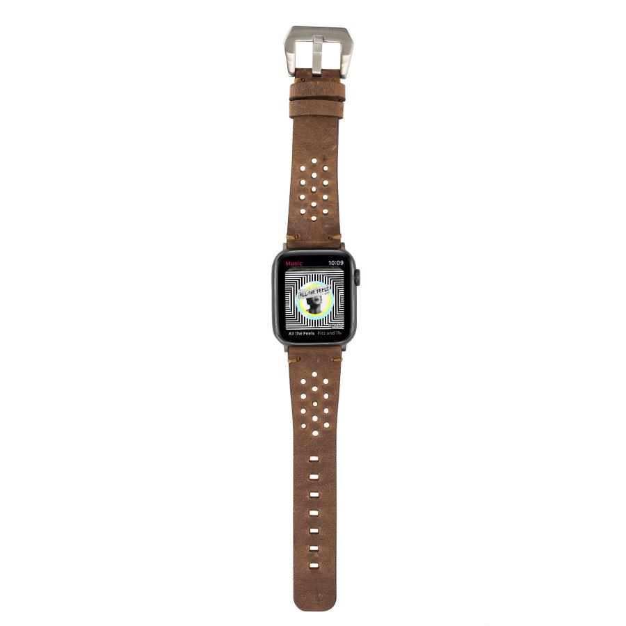 Akıllı Saatler Apple Watch Uyumlu Deri Kordon Vigo 42-44-45mm G2 Kahve Satın Al