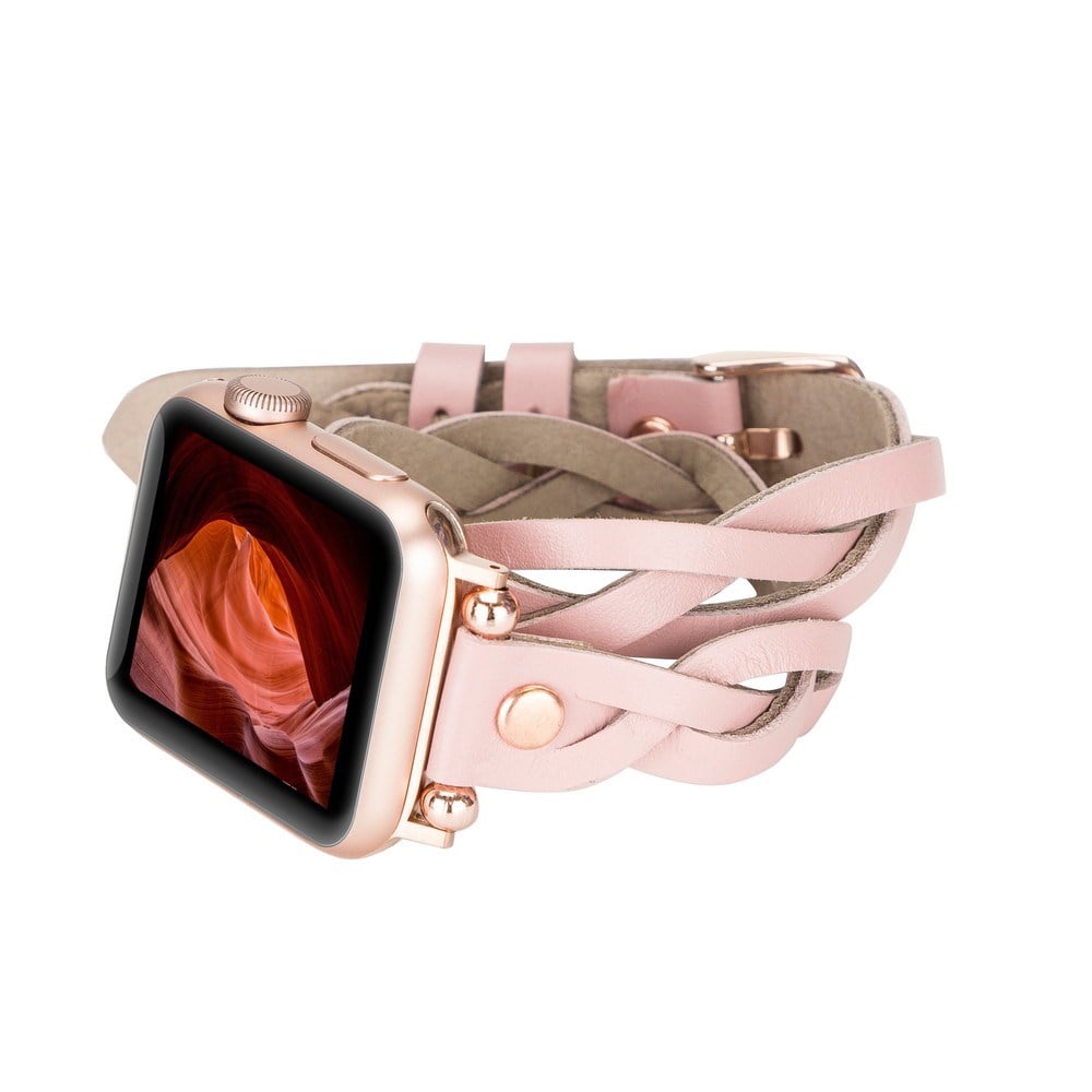 Akıllı Saatler Apple Watch Uyumlu Deri Kordon 38-40-41mm DT RT NU2 Satın Al