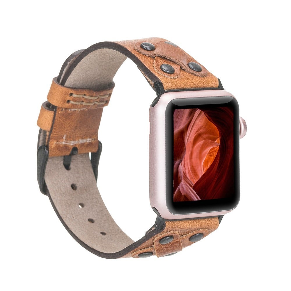 Akıllı Saatler Apple Watch Uyumlu Deri Kordon Cross 42-44-45mm BT V18 Satın Al