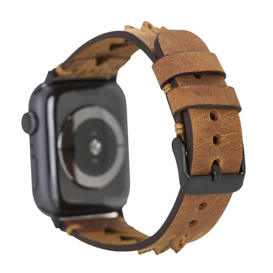 Akıllı Saatler Apple Watch Uyumlu Deri Kordon 38-40-41mm G19 Boras Satın Al