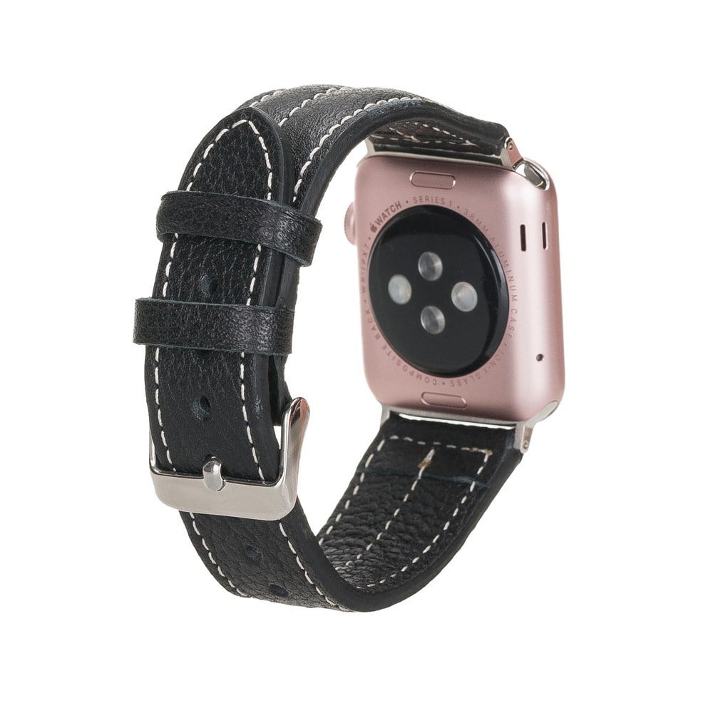Akıllı Saatler Apple Watch Uyumlu Deri Kordon 42-44-45mm NM3-AS1 Siyah Satın Al