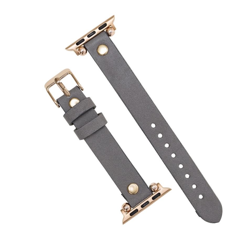 Akıllı Saatler Apple Watch Uyumlu Deri Kordon Ferro 38-40-41mm RT RST9 Satın Al