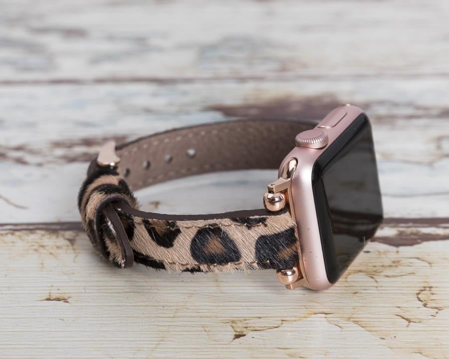 Akıllı Saatler Apple Watch Uyumlu Deri Kordon 38-40-41mm Ferro LEO1N Satın Al