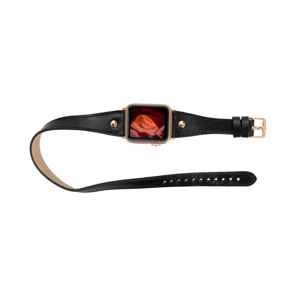 Akıllı Saatler Apple Watch Uyumlu Deri Kordon 42-44-45mm DT RG RST1 Satın Al