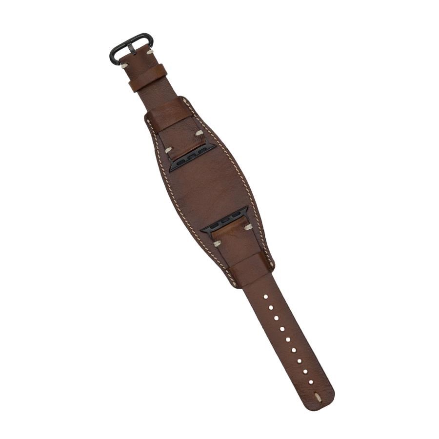 Akıllı Saatler Apple Watch Uyumlu Deri Kordon 42-44-45mm Cuff PUCF RST2 Satın Al