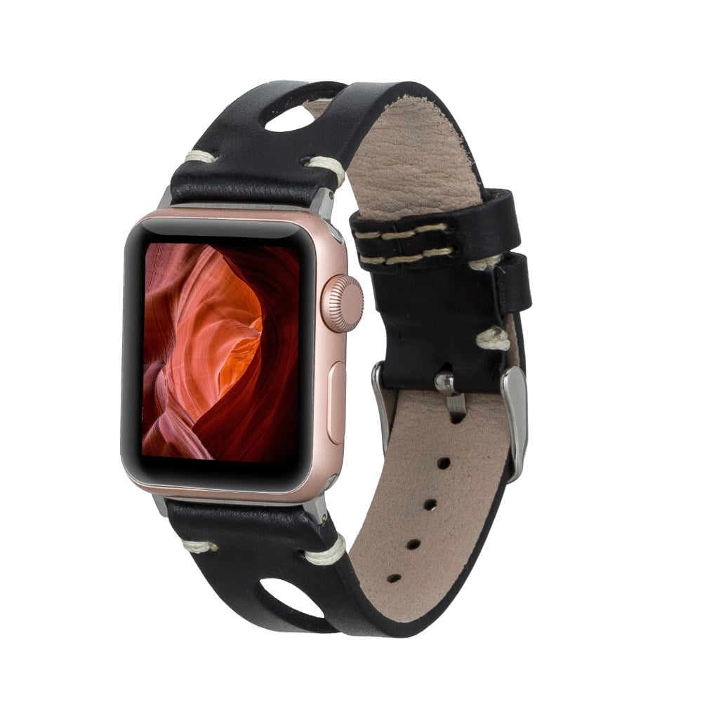Akıllı Saatler Apple Watch Uyumlu Deri Kordon 42-44-45mm 42BA2 RST1 Satın Al