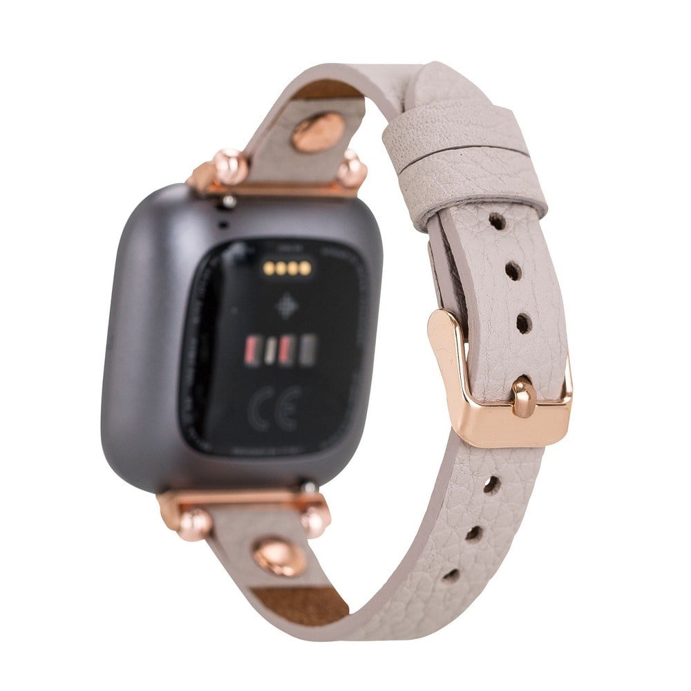 Akıllı Saatler Apple Watch Uyumlu Deri Kordon 42-44-45mm RT ERC3 Bej Satın Al