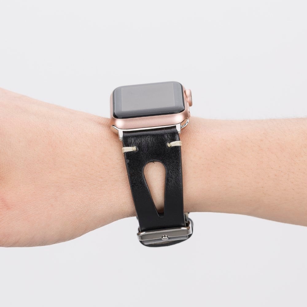 Akıllı Saatler Apple Watch Uyumlu Deri Kordon 42-44-45mm 42BA2 RST1 Satın Al