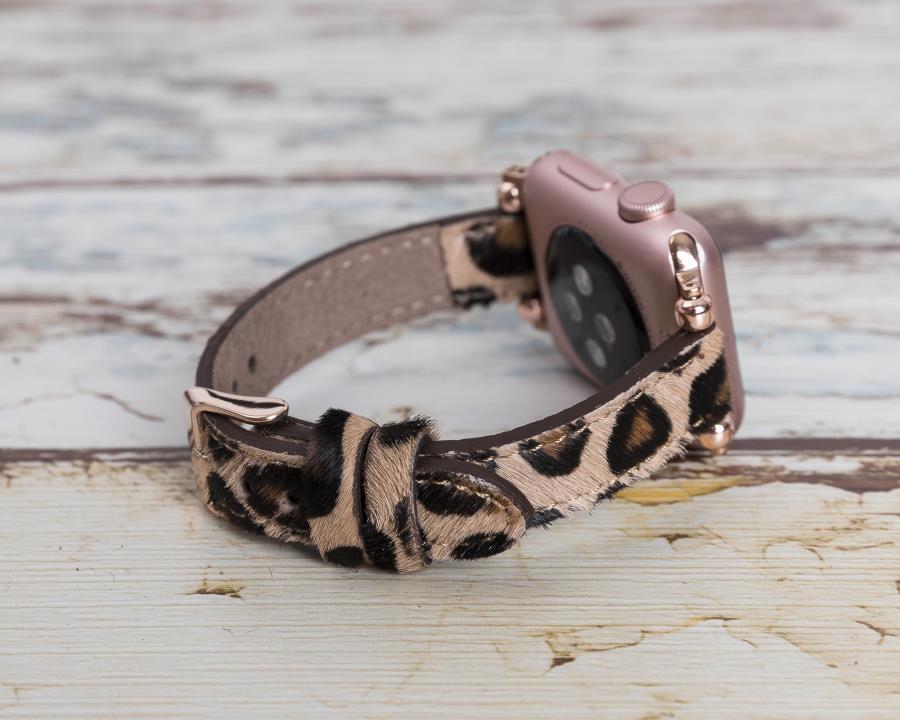 Akıllı Saatler Apple Watch Uyumlu Deri Kordon 38-40-41mm Ferro LEO1N Satın Al