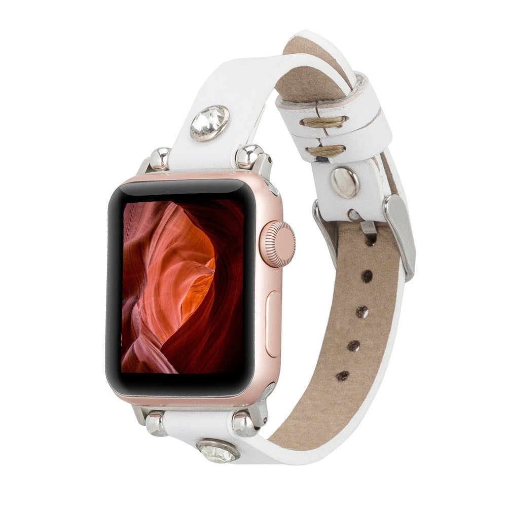 Akıllı Saatler Apple Watch Uyumlu Deri Kordon Visby 38-40-41mm F3 Satın Al