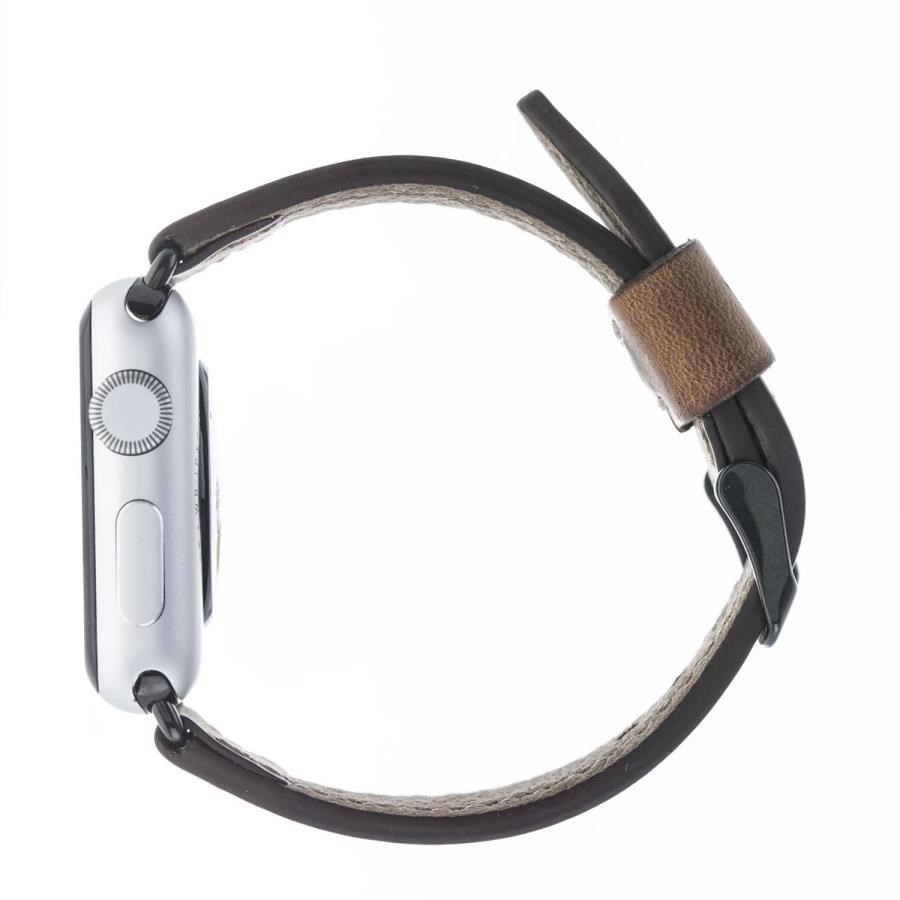 Akıllı Saatler Apple Watch Uyumlu Deri Kordon 42-44-45mm SM26 Kahve Satın Al