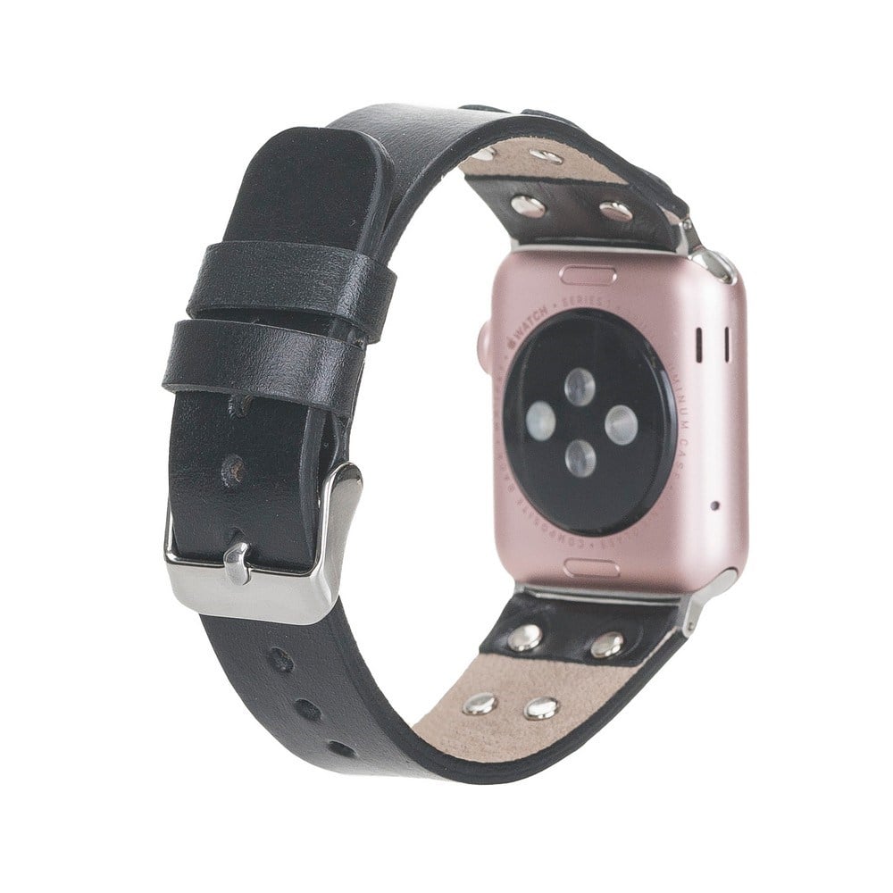 Akıllı Saatler Apple Watch Uyumlu Deri Kordon Cross 42-44-45mm ST RST1 Satın Al