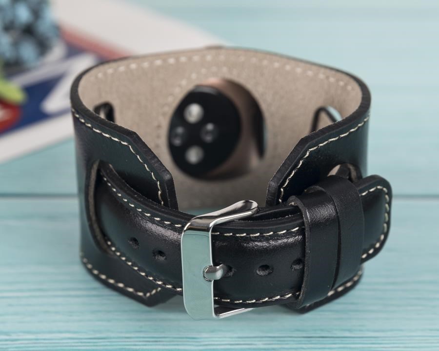 Akıllı Saatler Apple Watch Uyumlu Deri Kordon 42-44-45mm Cuff RST1 Satın Al