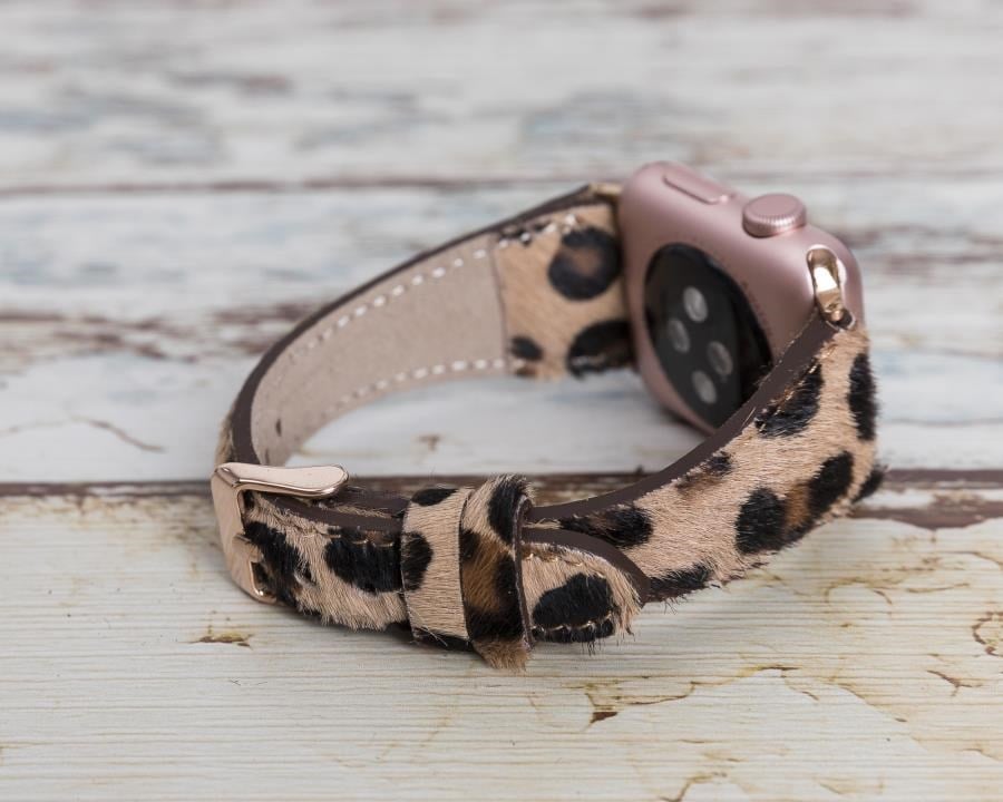 Akıllı Saatler Apple Watch Uyumlu Deri Kordon 42-44-45mm Slim LE01N Satın Al