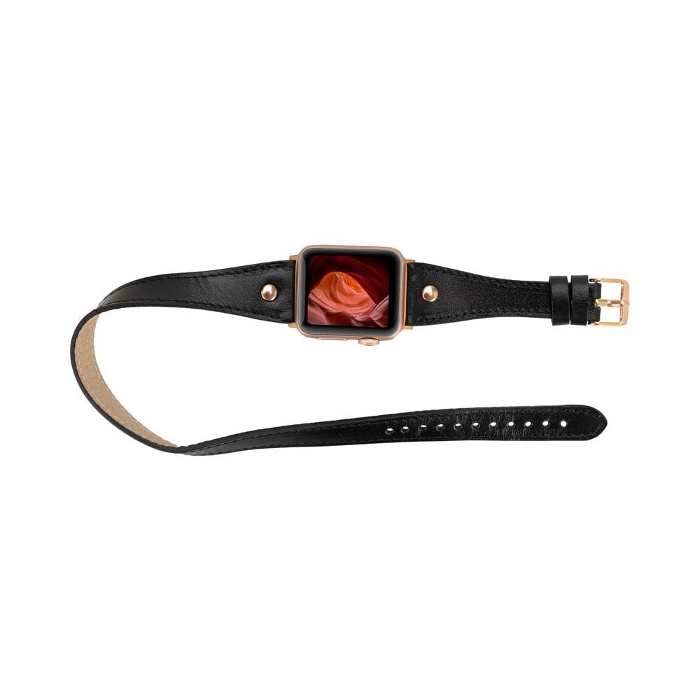Akıllı Saatler Apple Watch Uyumlu Deri Kordon 42-44-45mm DT RG RST1 Satın Al